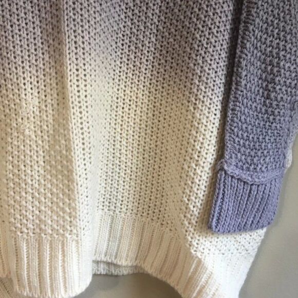 The brand medium grey and cream knit sweater - Picture 4 of 8